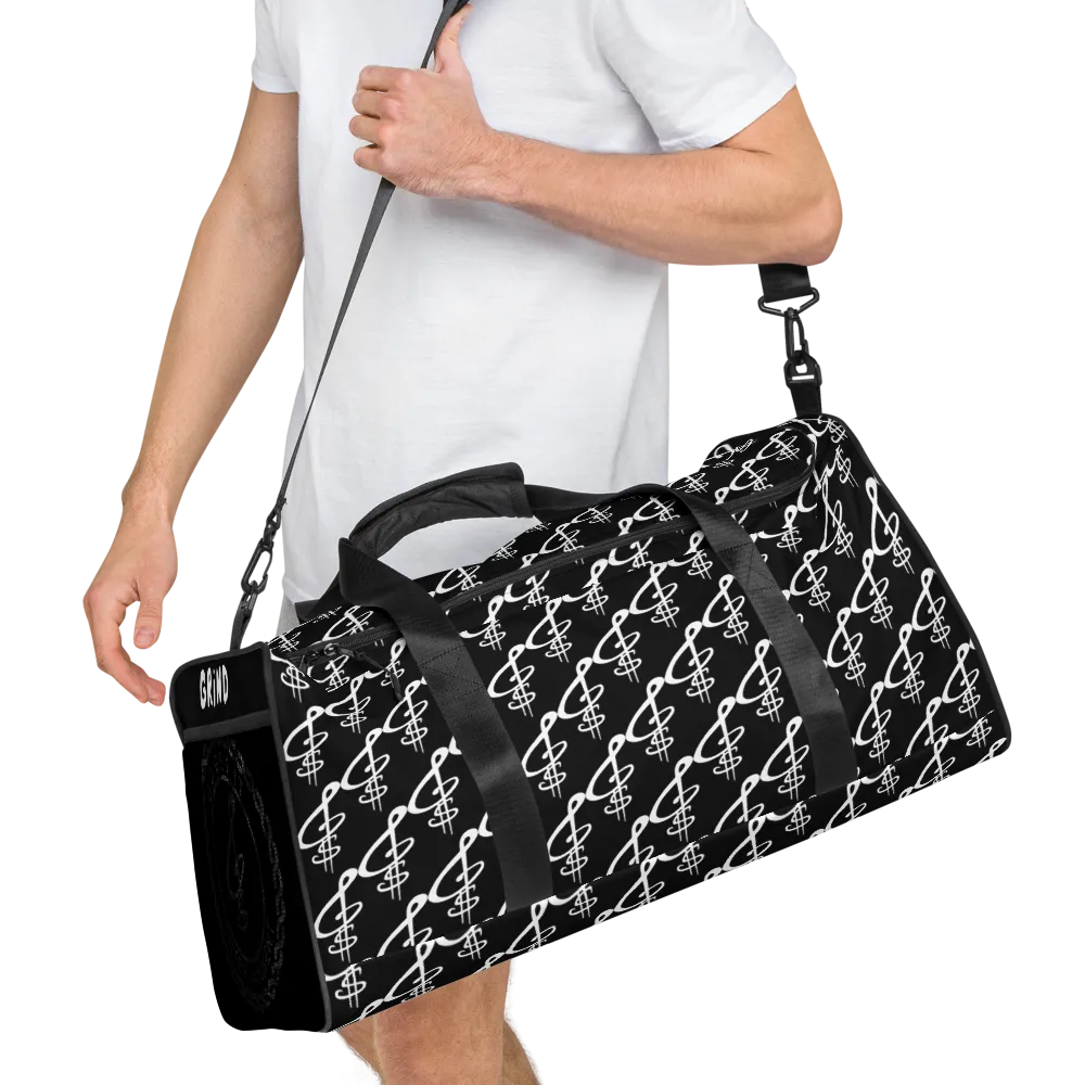 All-Over Print Black Truffle Duffle