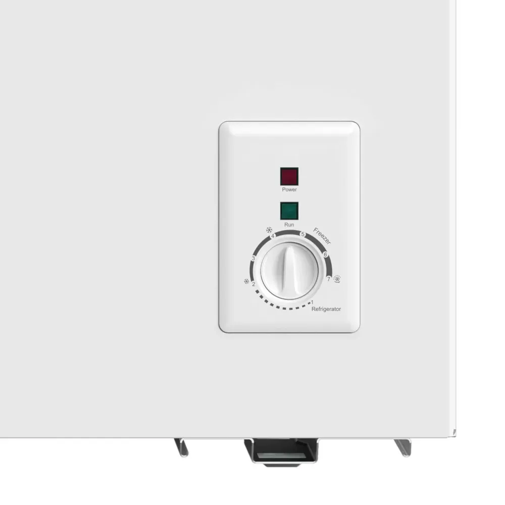 Baridi Freestanding Chest Freezer 142L with Thermostat - White - B
