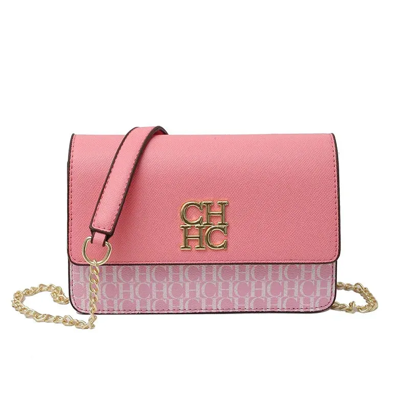 CH Pure Color Design Classic Ladies Crossbody Bag Fashion Luxury Brand Multi Embossed Ladies Handbag Ladies Shoulder Bag