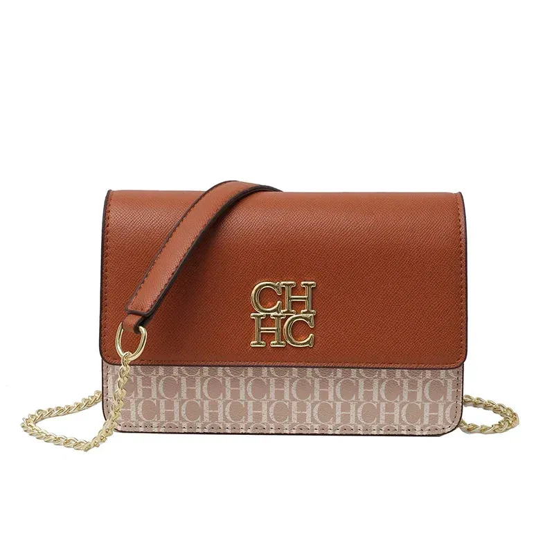 CH Pure Color Design Classic Ladies Crossbody Bag Fashion Luxury Brand Multi Embossed Ladies Handbag Ladies Shoulder Bag