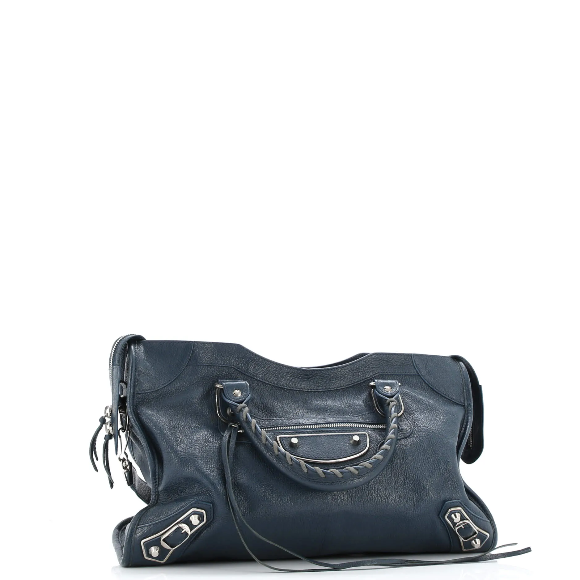 City Classic Metallic Edge Bag Leather Medium