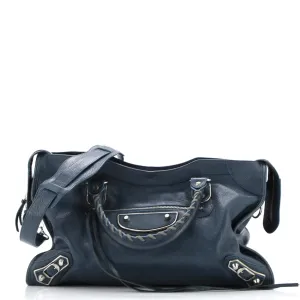 City Classic Metallic Edge Bag Leather Medium