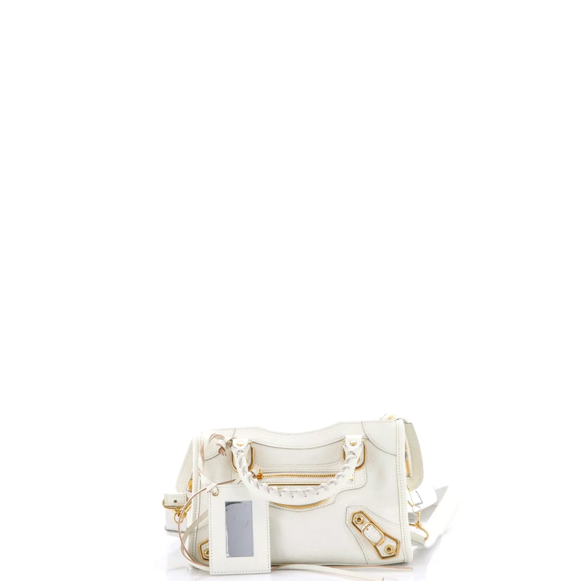 City Classic Metallic Edge Bag Leather Mini