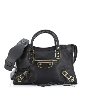 City Classic Metallic Edge Bag Leather Small