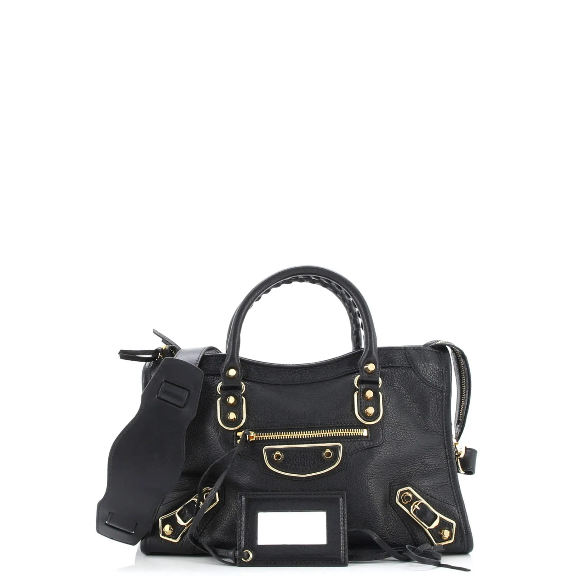 City Classic Metallic Edge Bag Leather Small