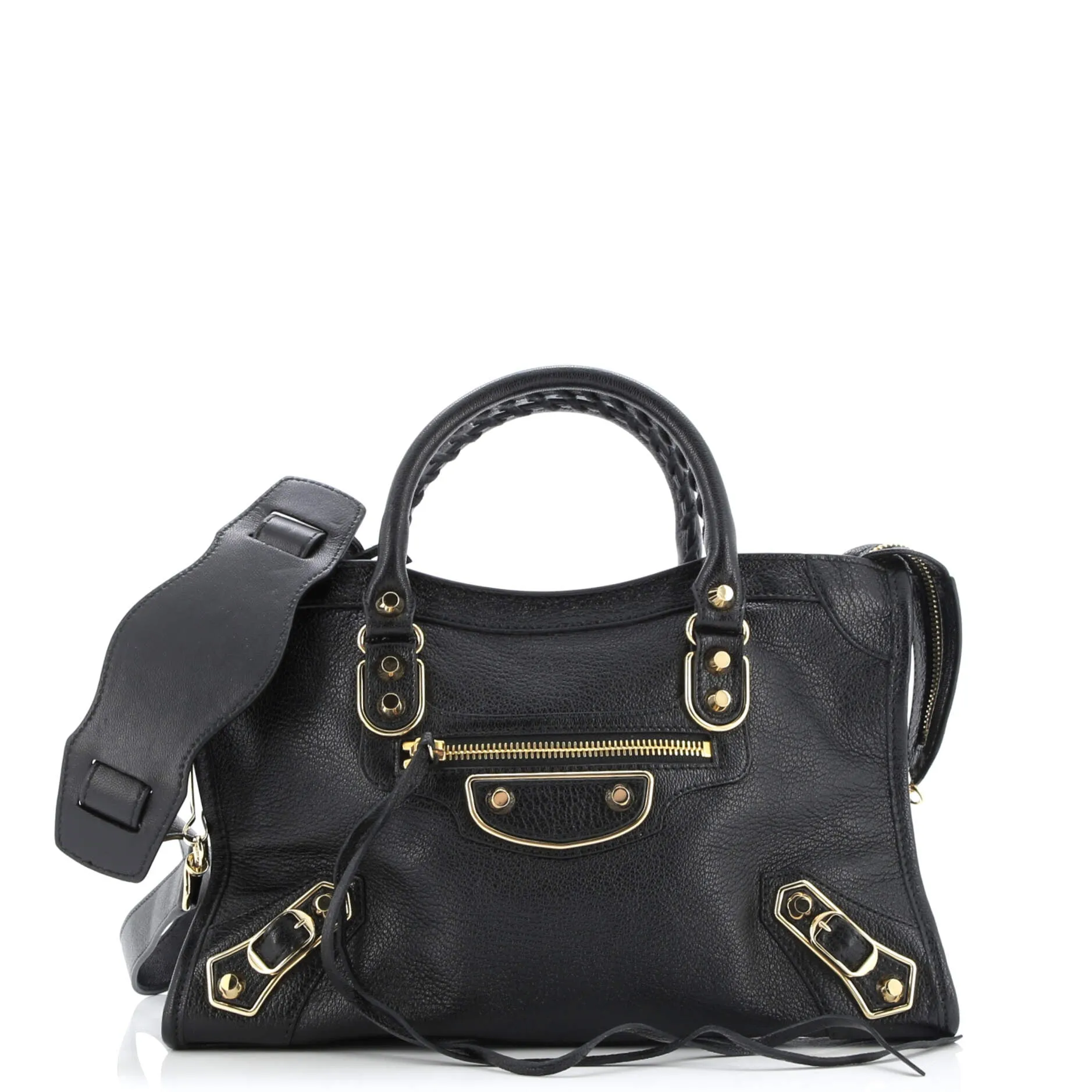 City Classic Metallic Edge Bag Leather Small