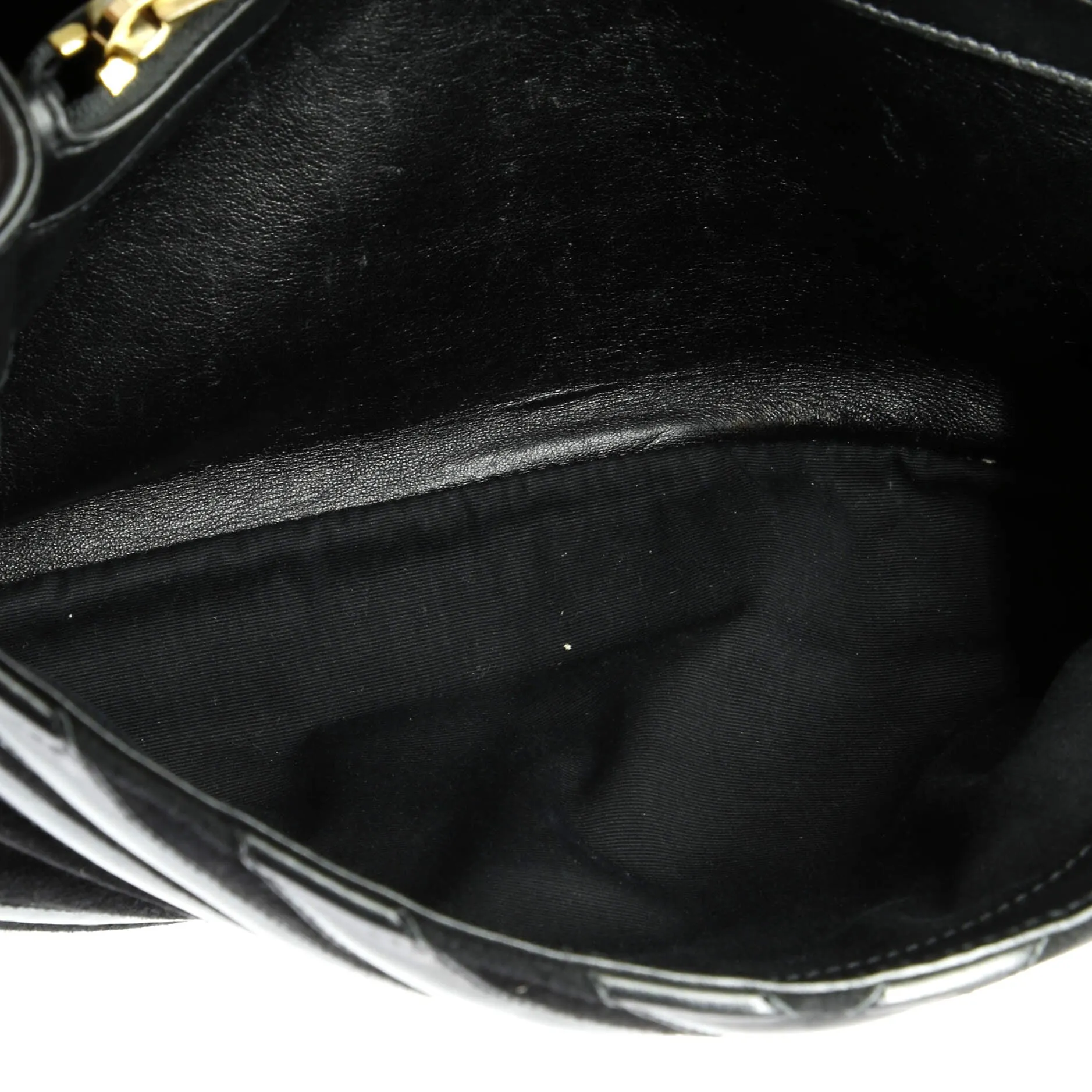 Classic Monogram College Bag Matelasse Chevron Leather and Suede Large