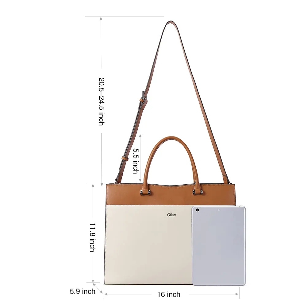 Lauren Ladies Vegan Leather Laptop Briefcase Laptop Bag