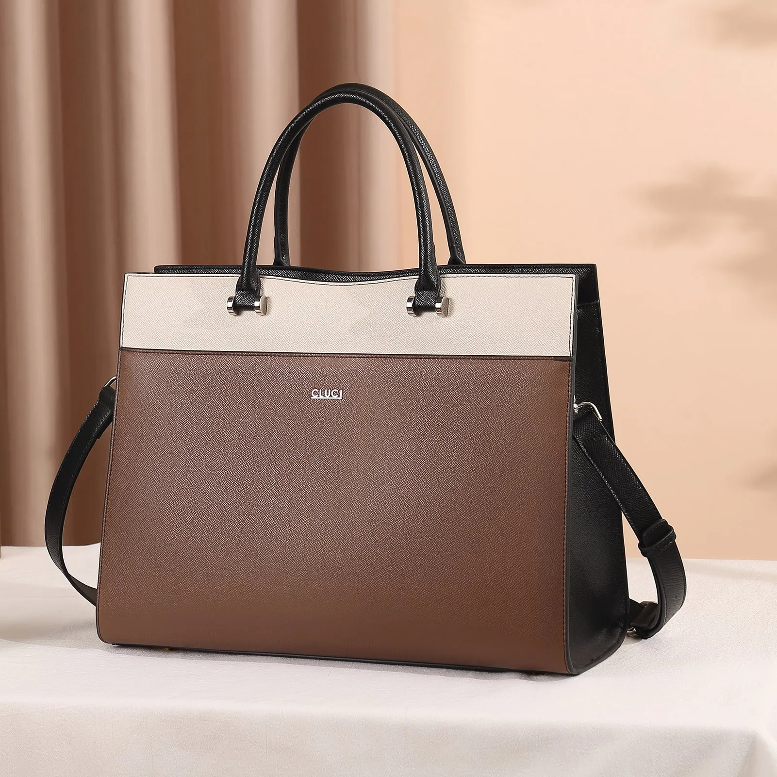 Lauren Ladies Vegan Leather Laptop Briefcase Laptop Bag
