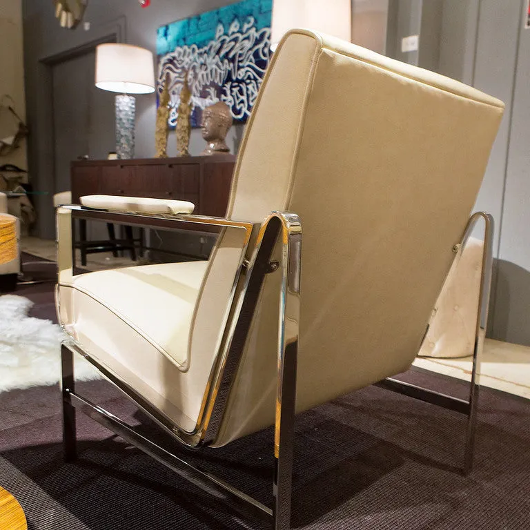 Logan Leather Chair, Evolution Pumice - Precedent
