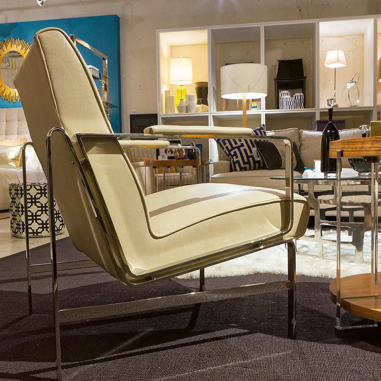 Logan Leather Chair, Evolution Pumice - Precedent