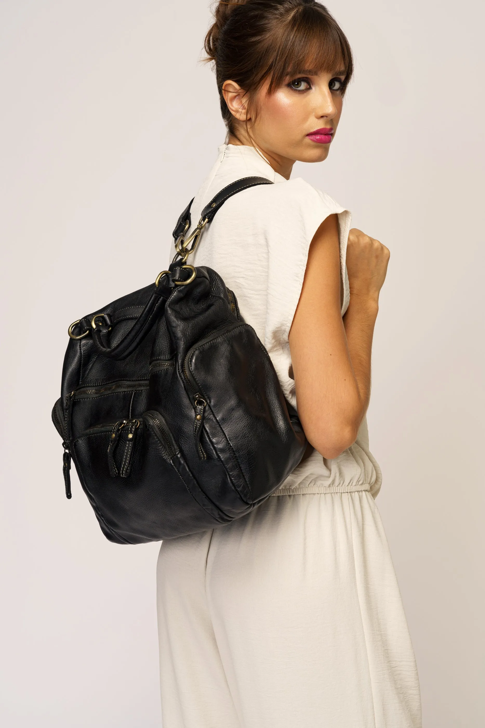 Quest Backpack Purse - Black Out
