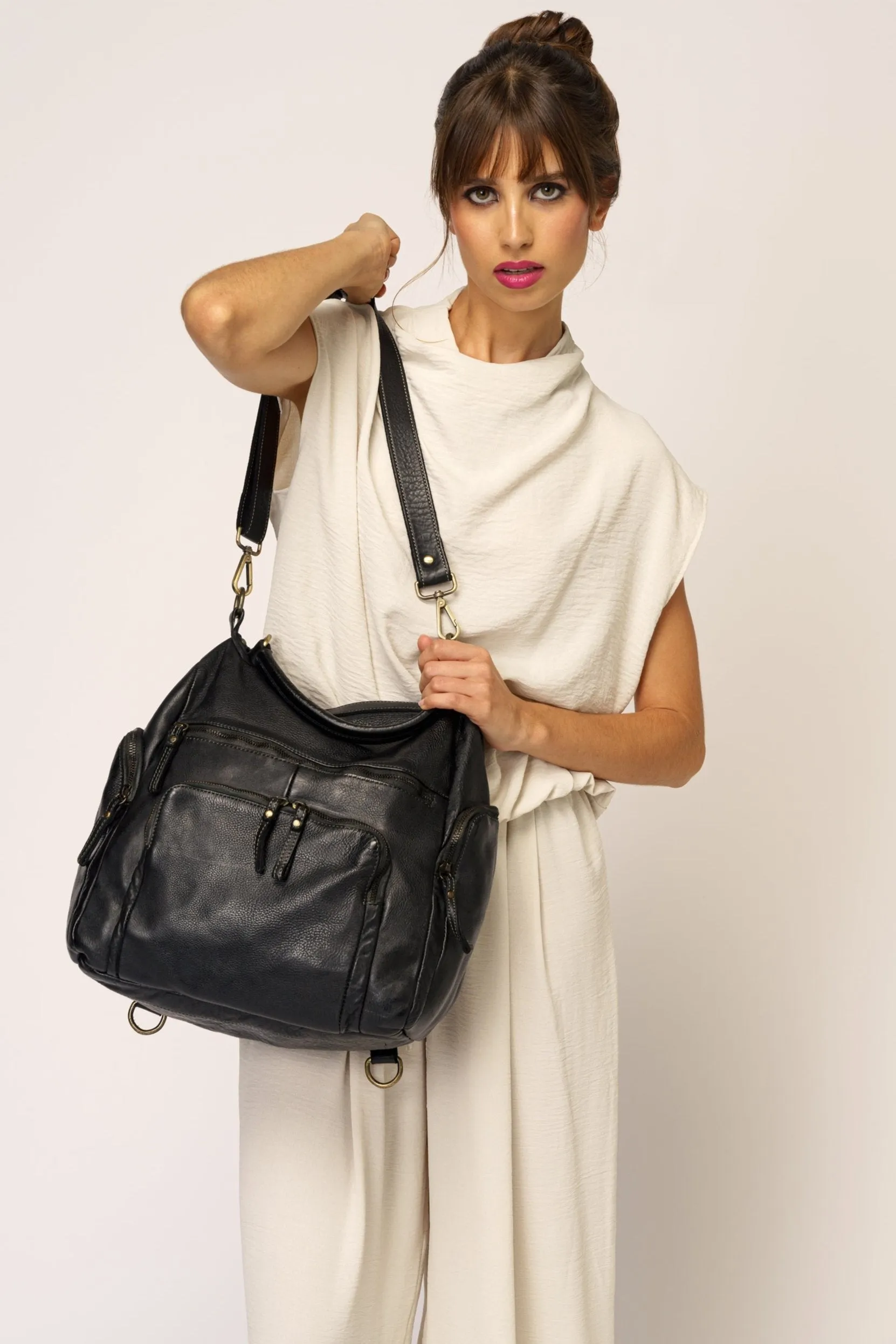 Quest Backpack Purse - Black Out