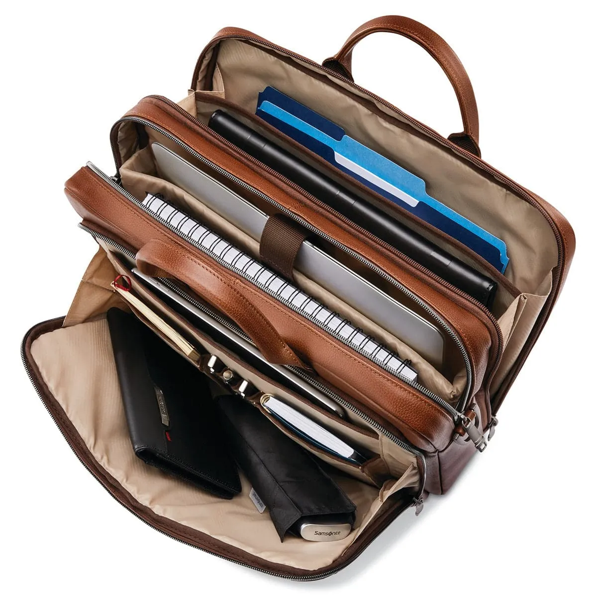 Samsonite Sam Classic Leather Toploader Brief