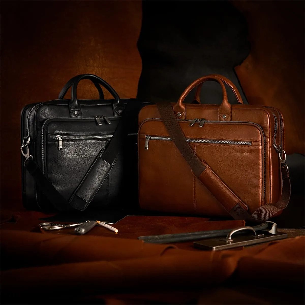 Samsonite Sam Classic Leather Toploader Brief