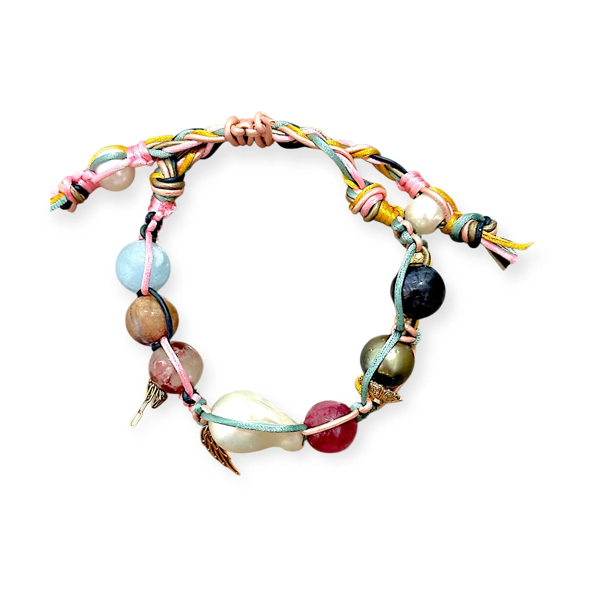 Santorini Diamond Sunset Rocker Angel Bracelet