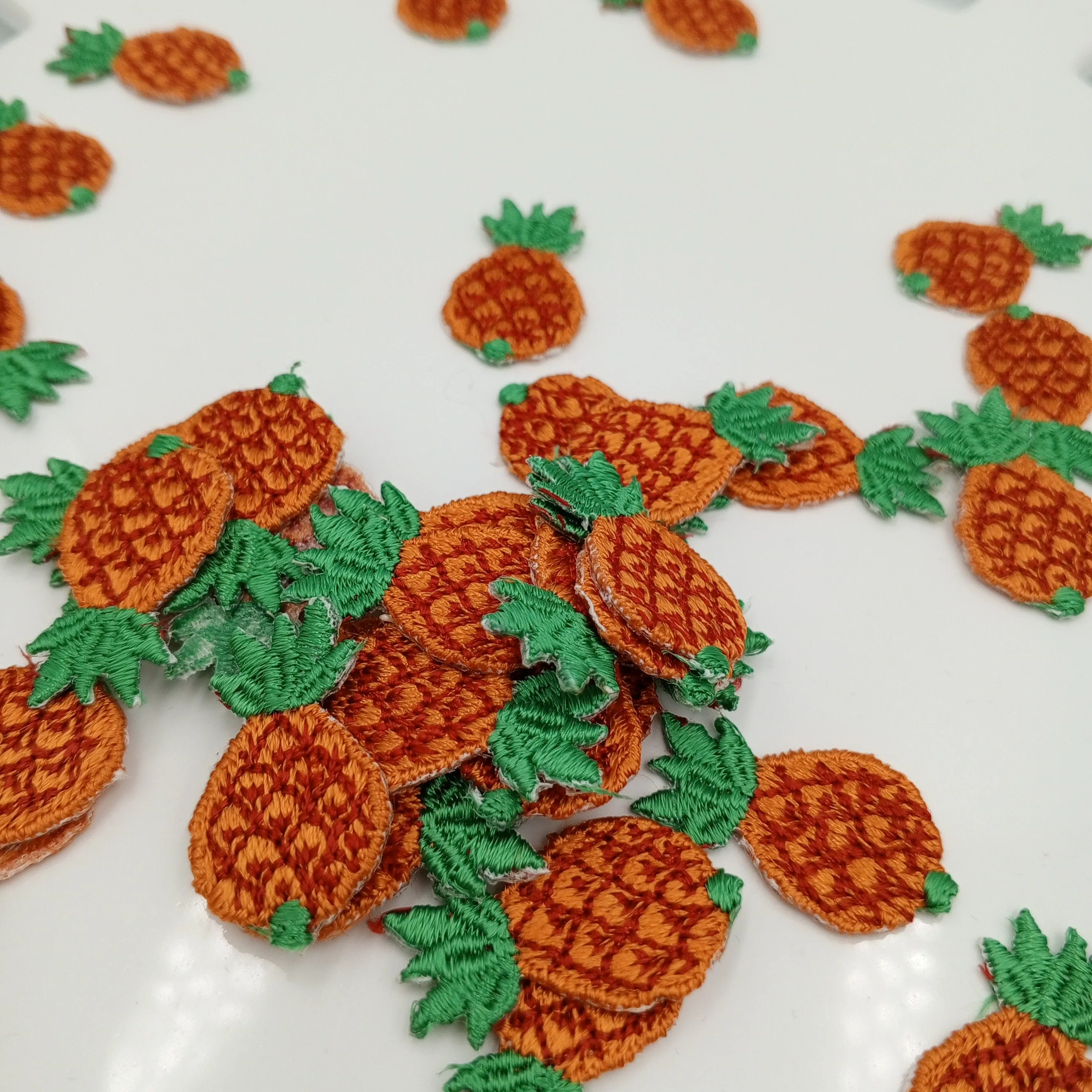 Tropical Pineapple Iron on Patches Embroidery Fruit Applique patches for DIY Projects, Jackets Hair Accessories Bags Jeans Backpacks #356