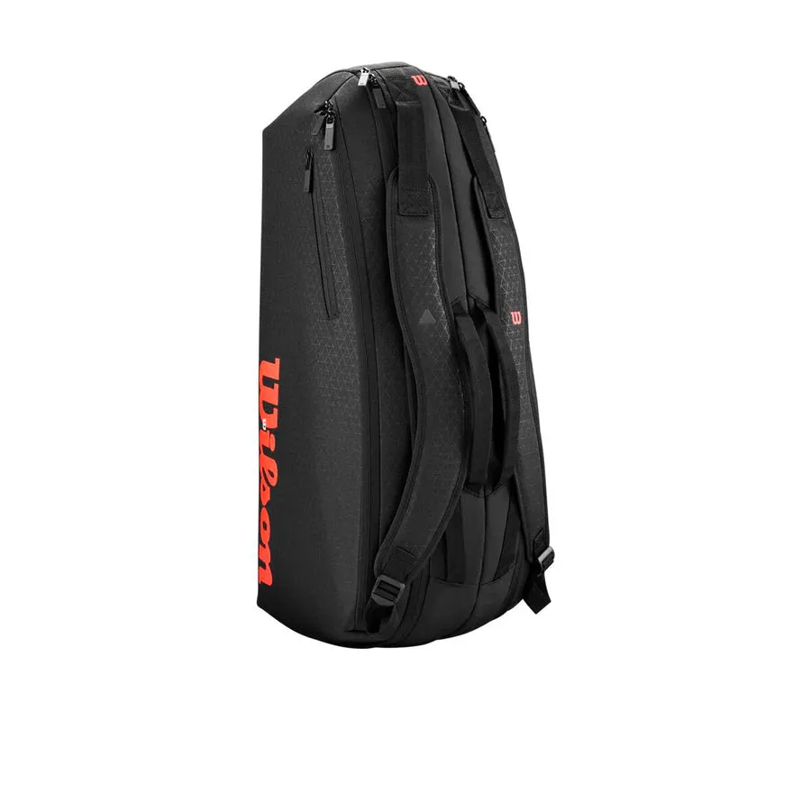 Wilson Clash V3 6PK Racquet Bag Black/Infrared