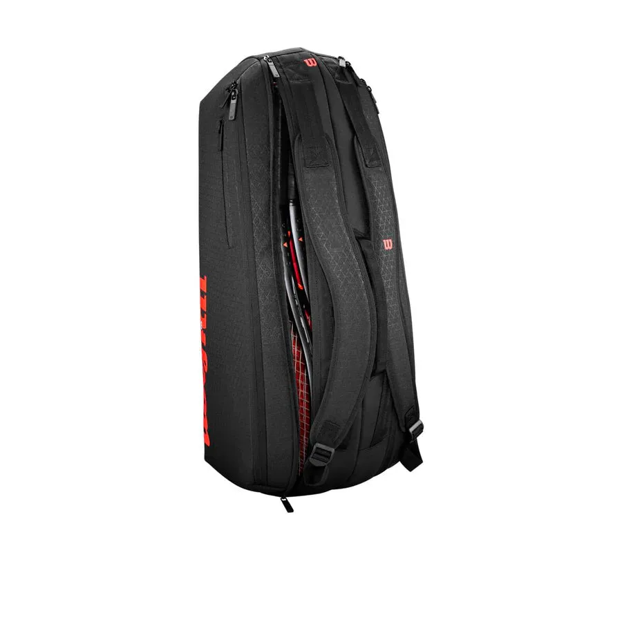 Wilson Clash V3 6PK Racquet Bag Black/Infrared